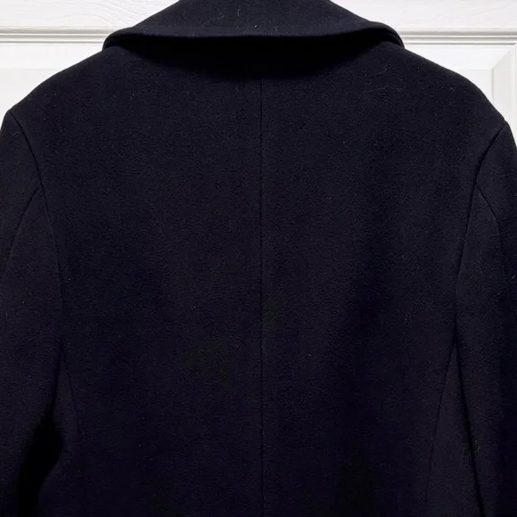 Vintage Wool Genuine US Navy Pea Coat Black 36 - Picture 5 of 5